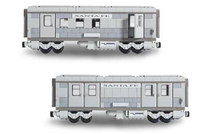 Santa Fe Cars - Set I (mail or baggage car)