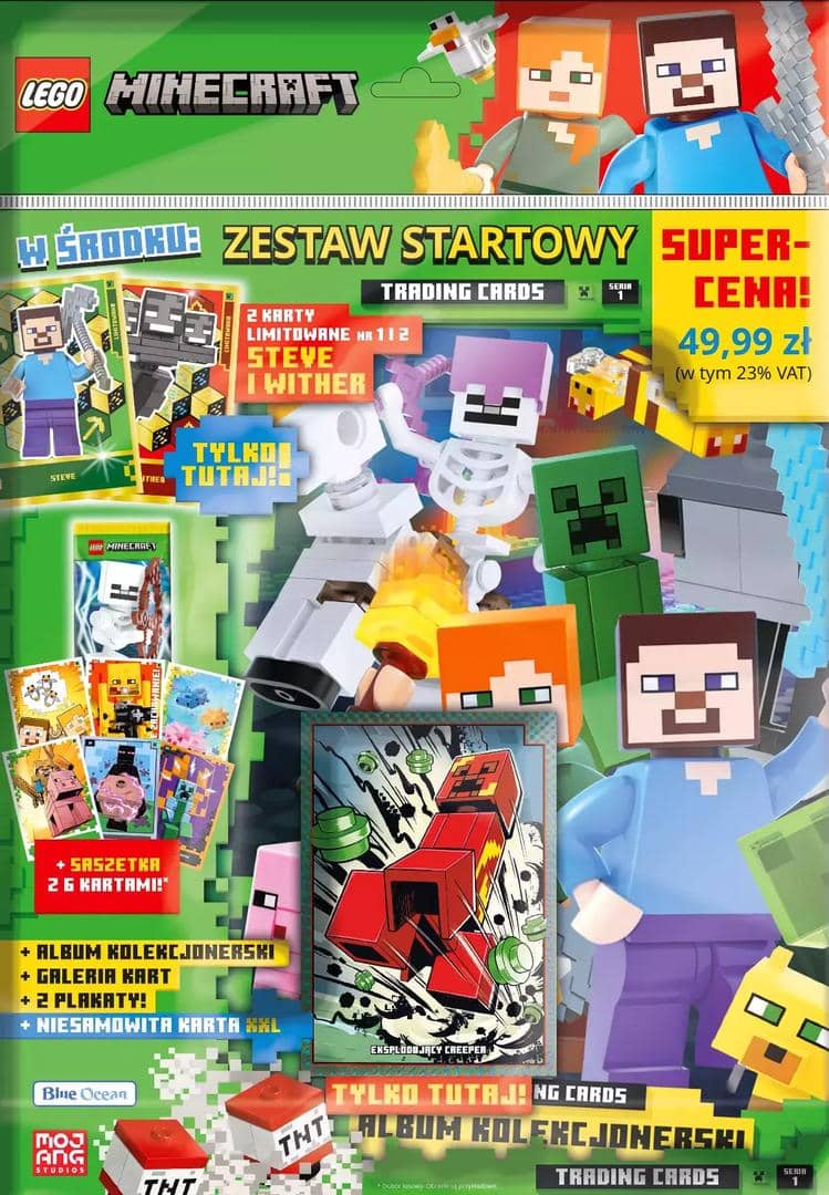 Minecraft Trading Cards Series 1 - Starterpack (Polish Version)