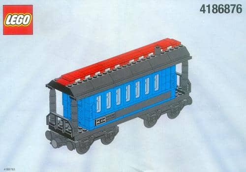 Passenger Wagon Blue (White Box)