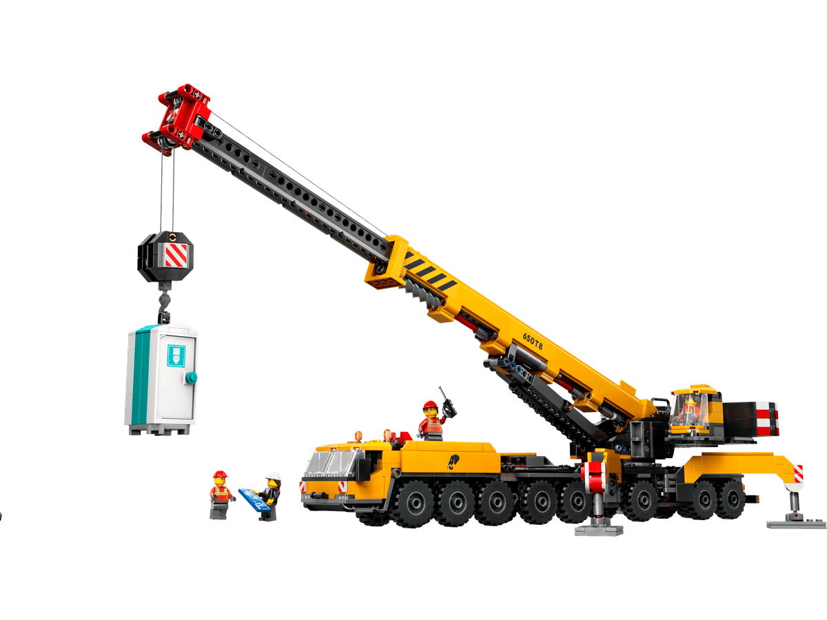 Yellow Mobile Construction Crane