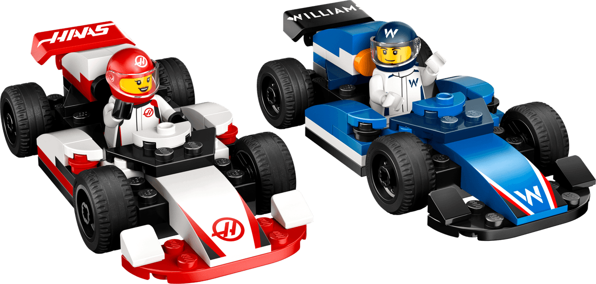 F1 Williams Racing & Haas F1 Race Cars
