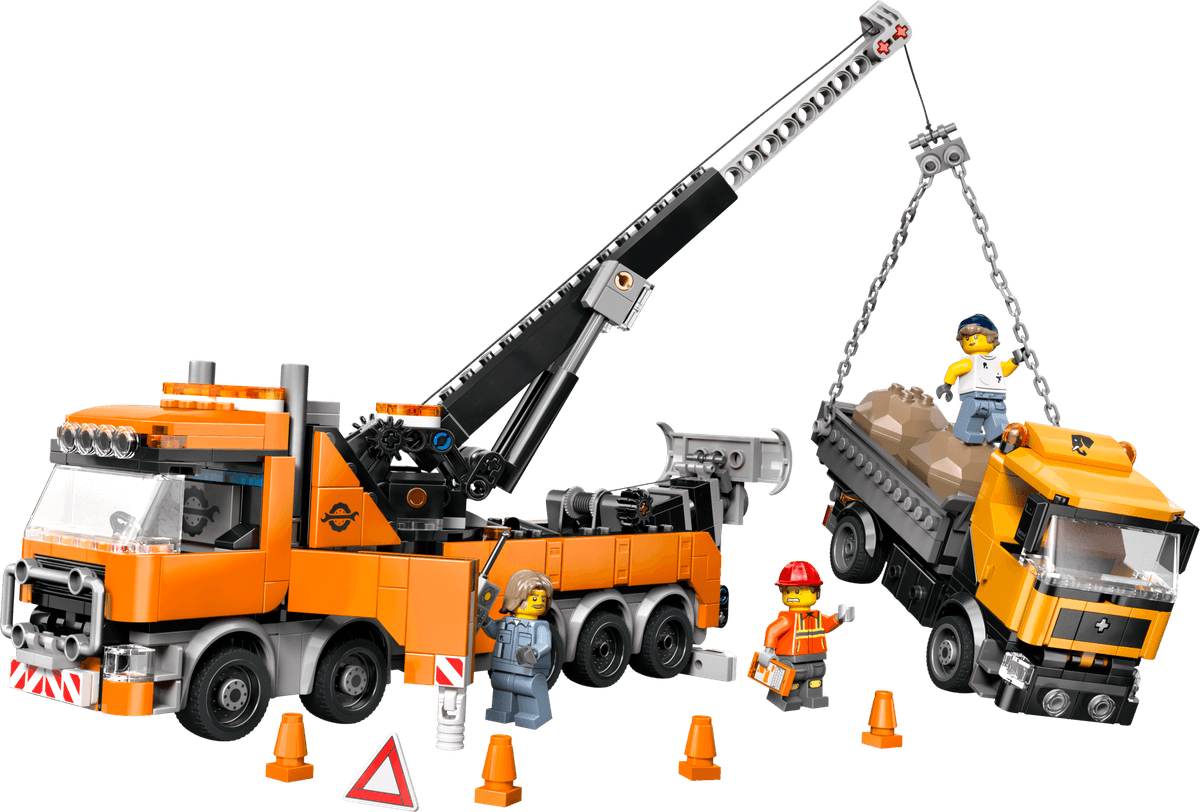 Heavy-Duty Recovery Tow Truck with Crane