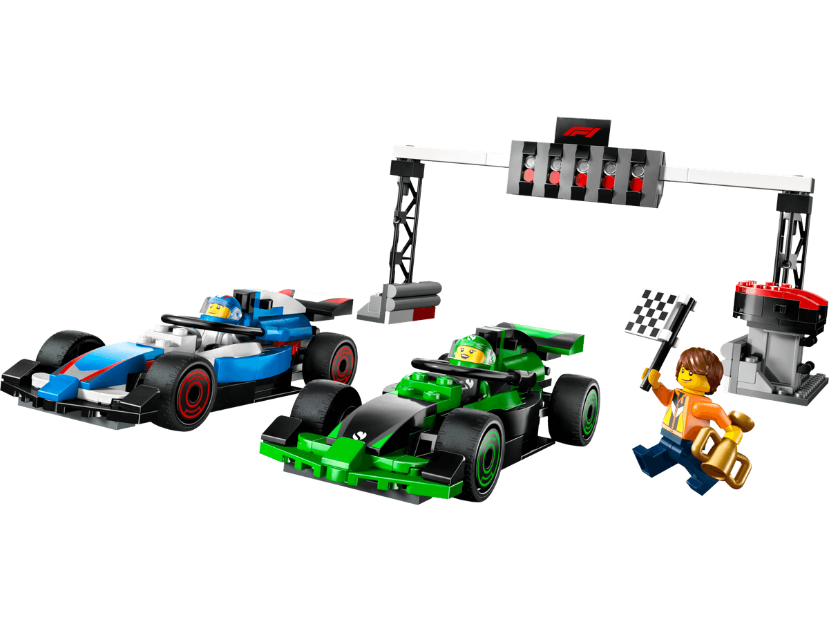 F1 Grid with VCARB & Sauber Race Cars