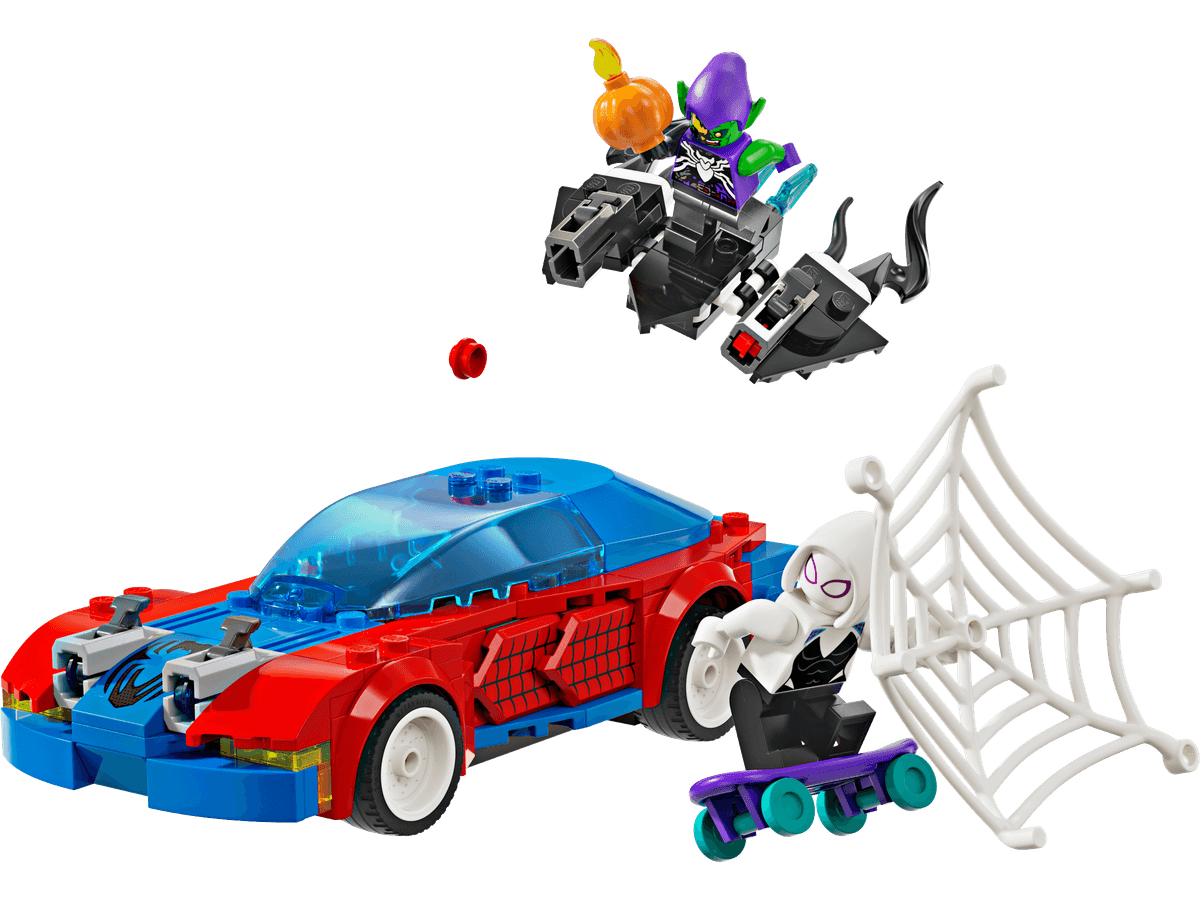 Spider-Man Race Car & Venom Green Goblin