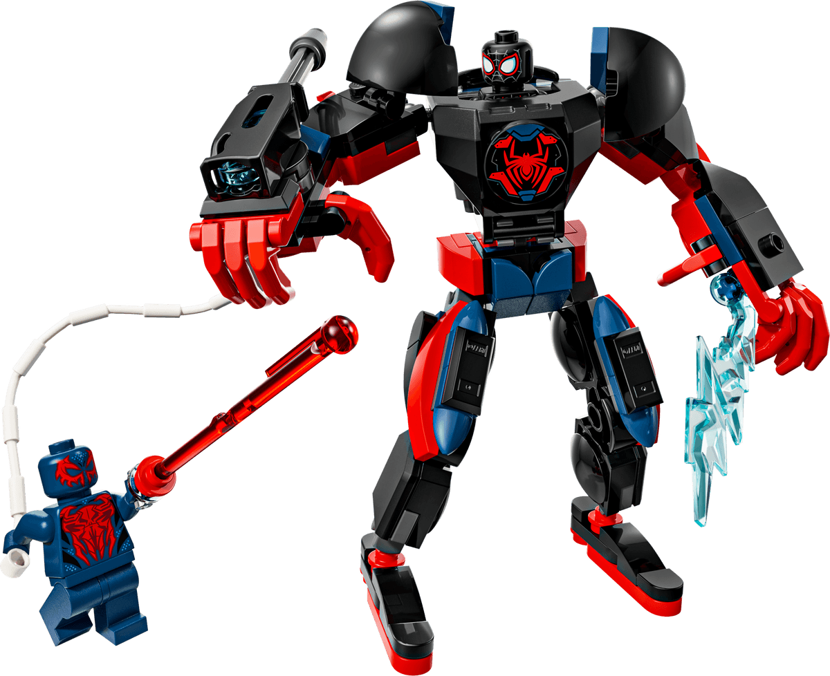 Miles Morales Mech vs. Spider-Man 2099