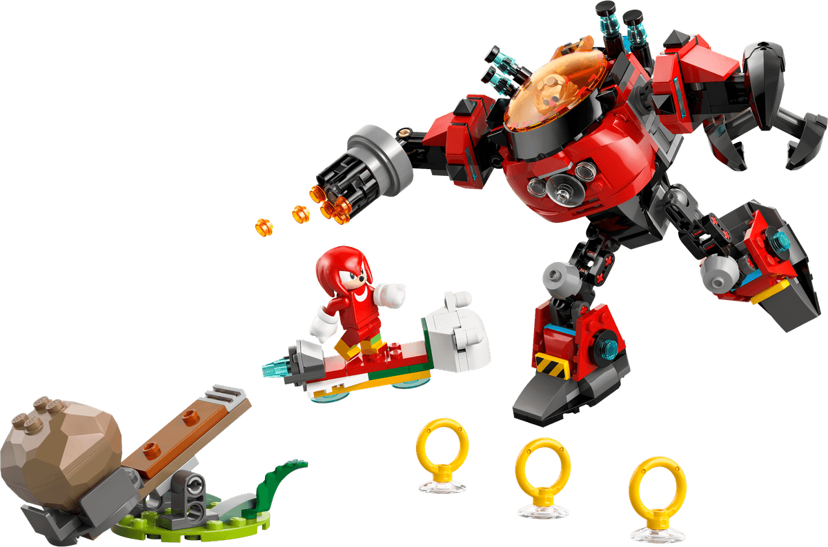 Knuckles vs. Dr. Eggman Egg Crusher Mech