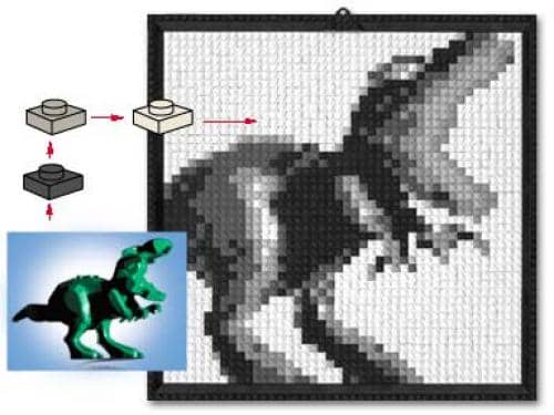 Lego Mosaic Dino