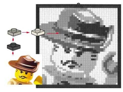 Lego Mosaic Johnny Thunder