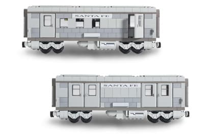 Santa Fe Cars - Set I (mail or baggage car)