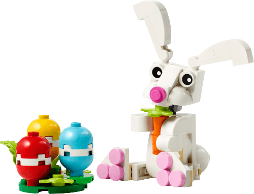 Easter Bunny with Colourful Eggs