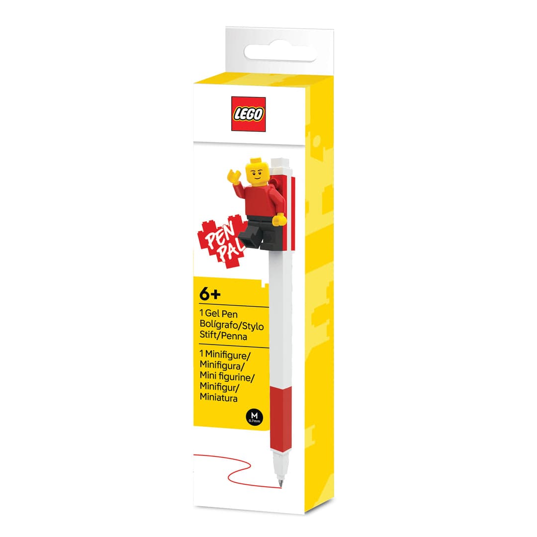 Pen Pal Gel Pen with Minifigure (Red)