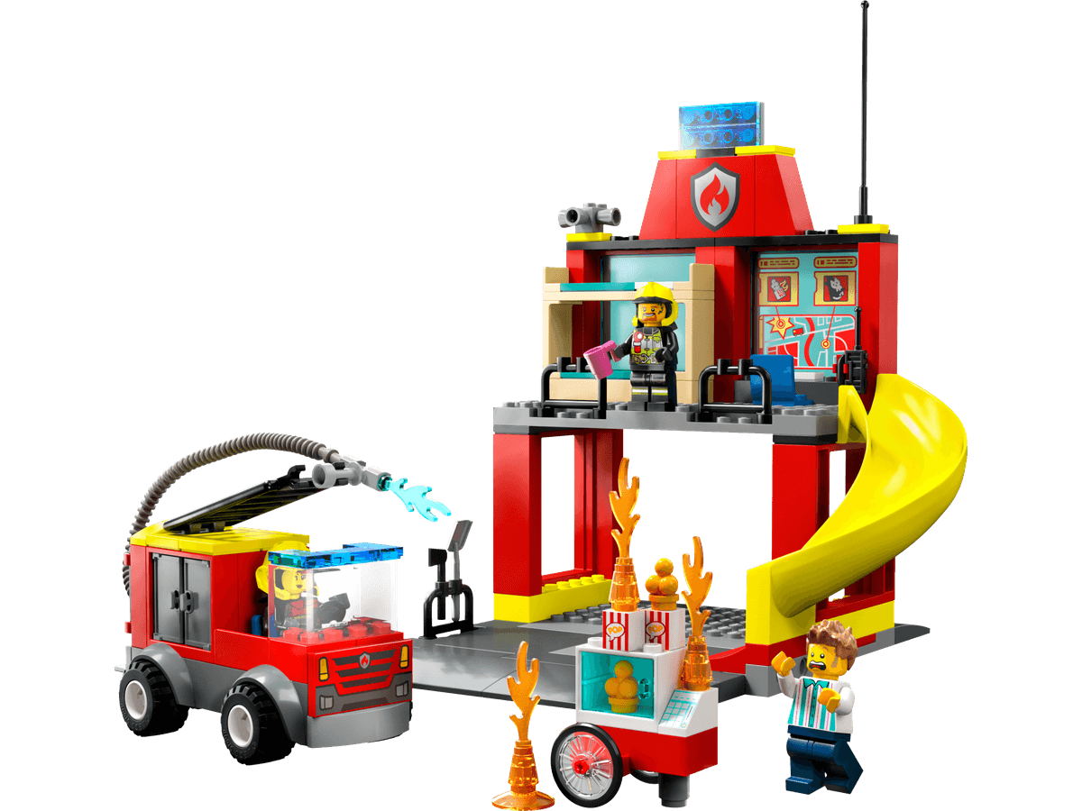 Fire Station and Fire Truck