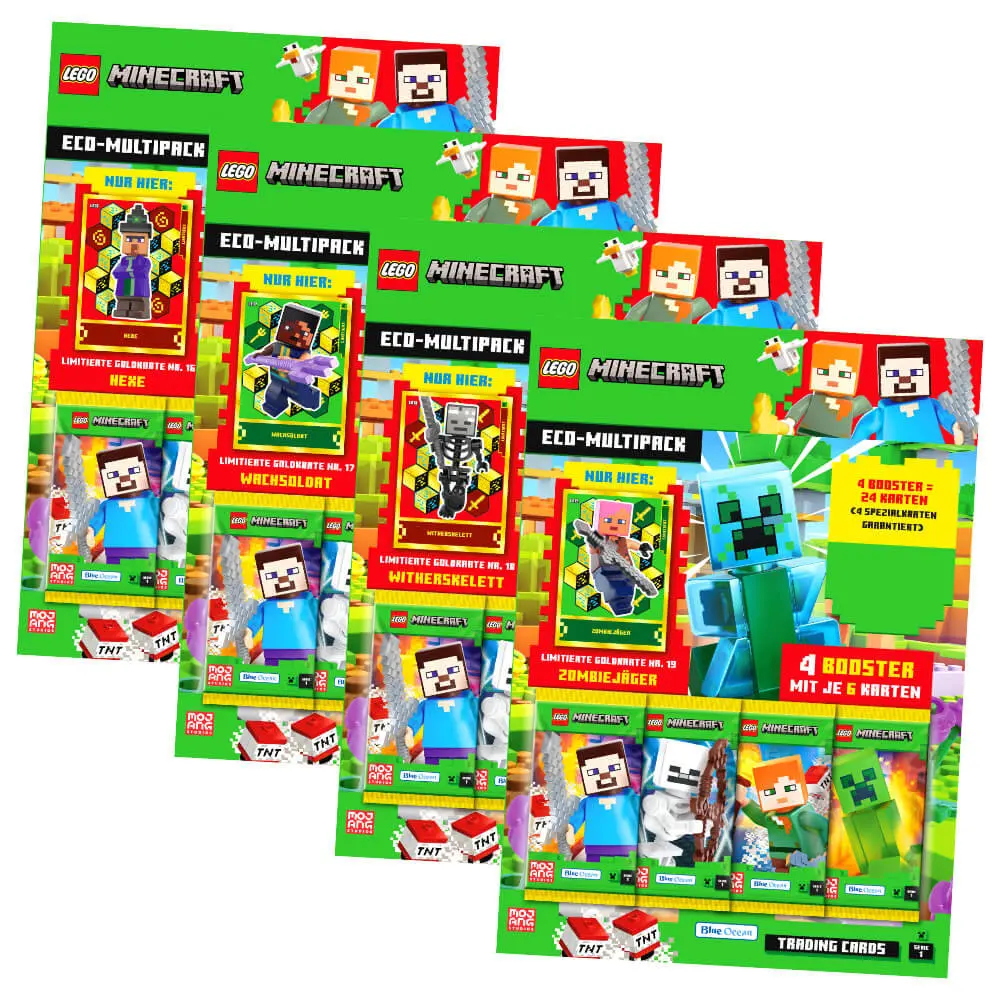 Minecraft Trading Cards Series 1 - Eco-Multipack (German Version)