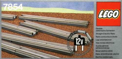 8 Straight Electric Rails Gray 12v