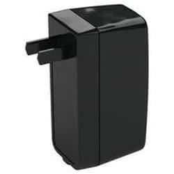 USB Power Adapter Type A (No Holes in Pins) (Black)