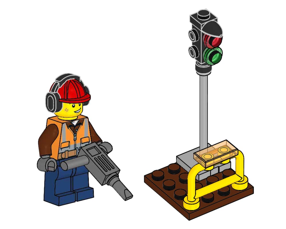 Builder and Traffic Light