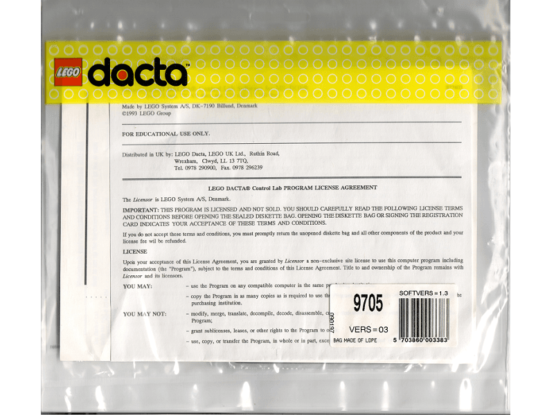 Control Lab Software - DOS/Windows